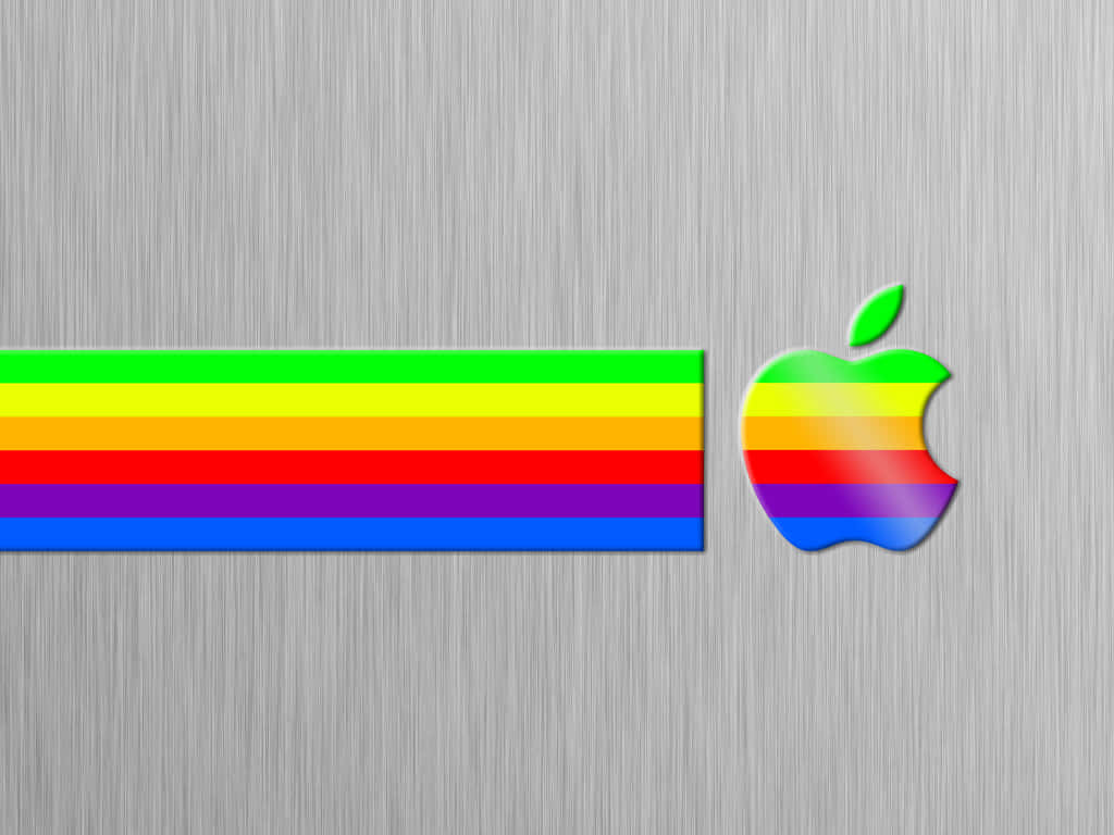Retro Apple-logotypen Wallpaper