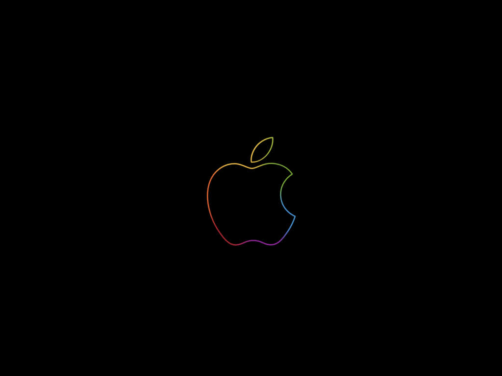 Bildretro Apple Logo. Wallpaper