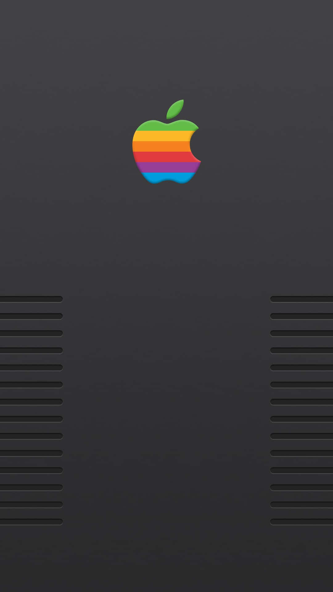 Klassiskretro Apple-logobakgrund Wallpaper