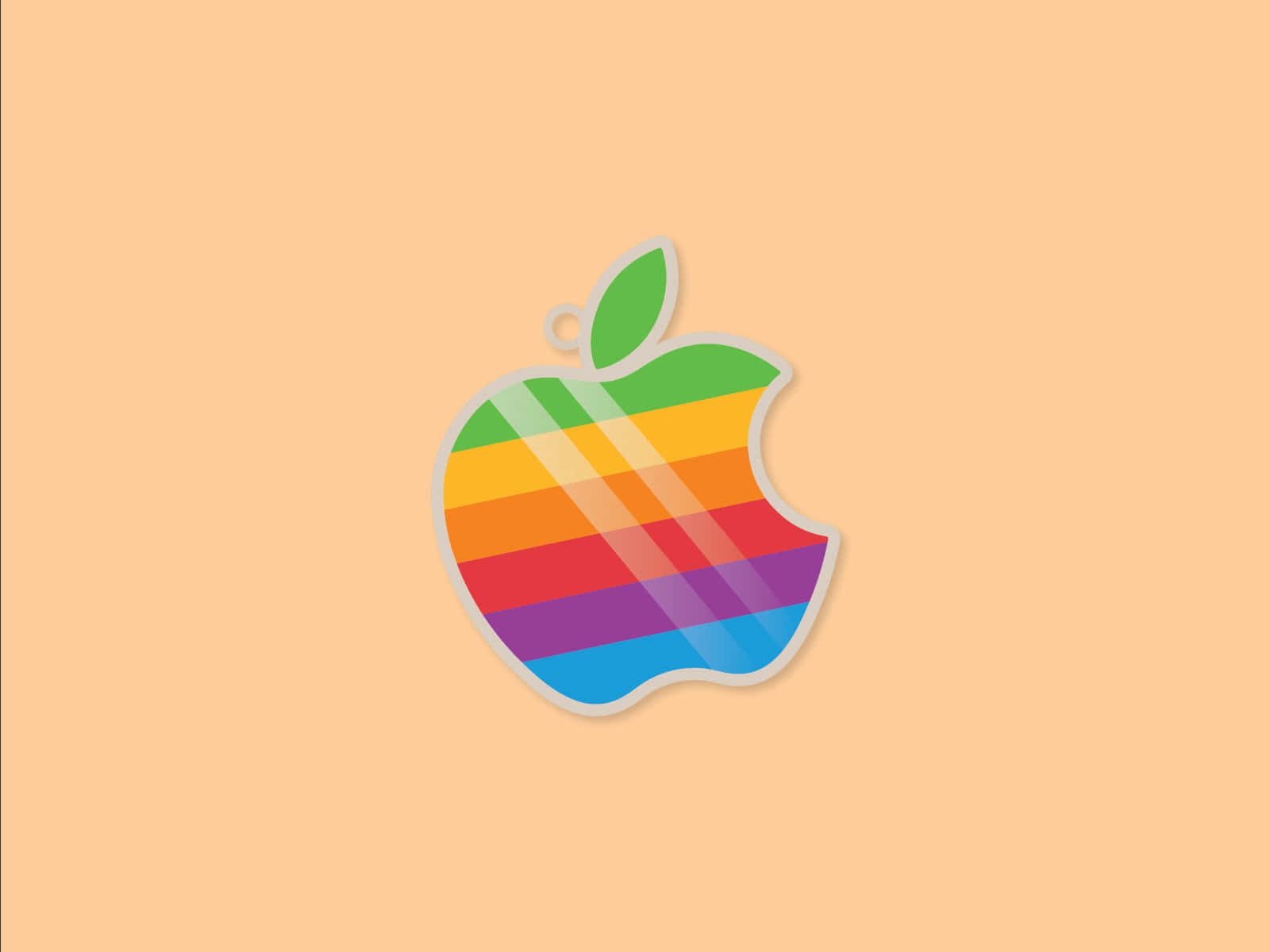 Retro Apple-logo 1600 X 1200 Wallpaper