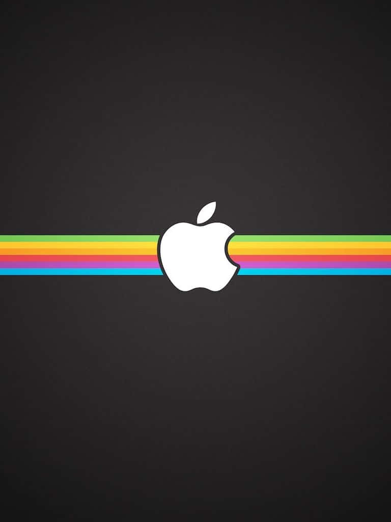 Apple-logo Im Retro-stil 768 X 1024 Wallpaper