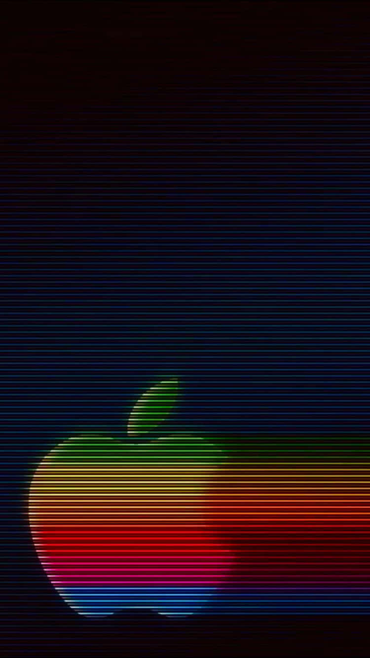 Klassiskaretro-apple-logotypen. Wallpaper