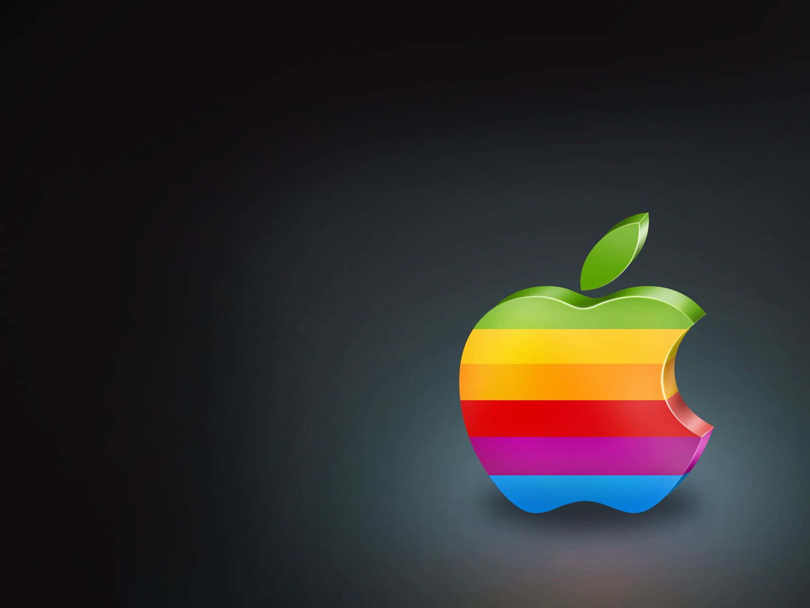 Klassiskretro Apple-logotypen. Wallpaper