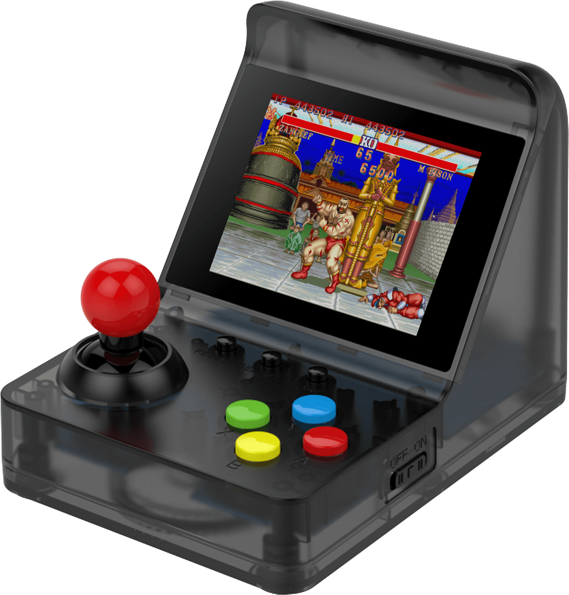 Retro Arcade Joystick Console PNG