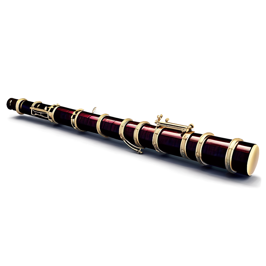 Retro Bassoon Poster Png Mei PNG