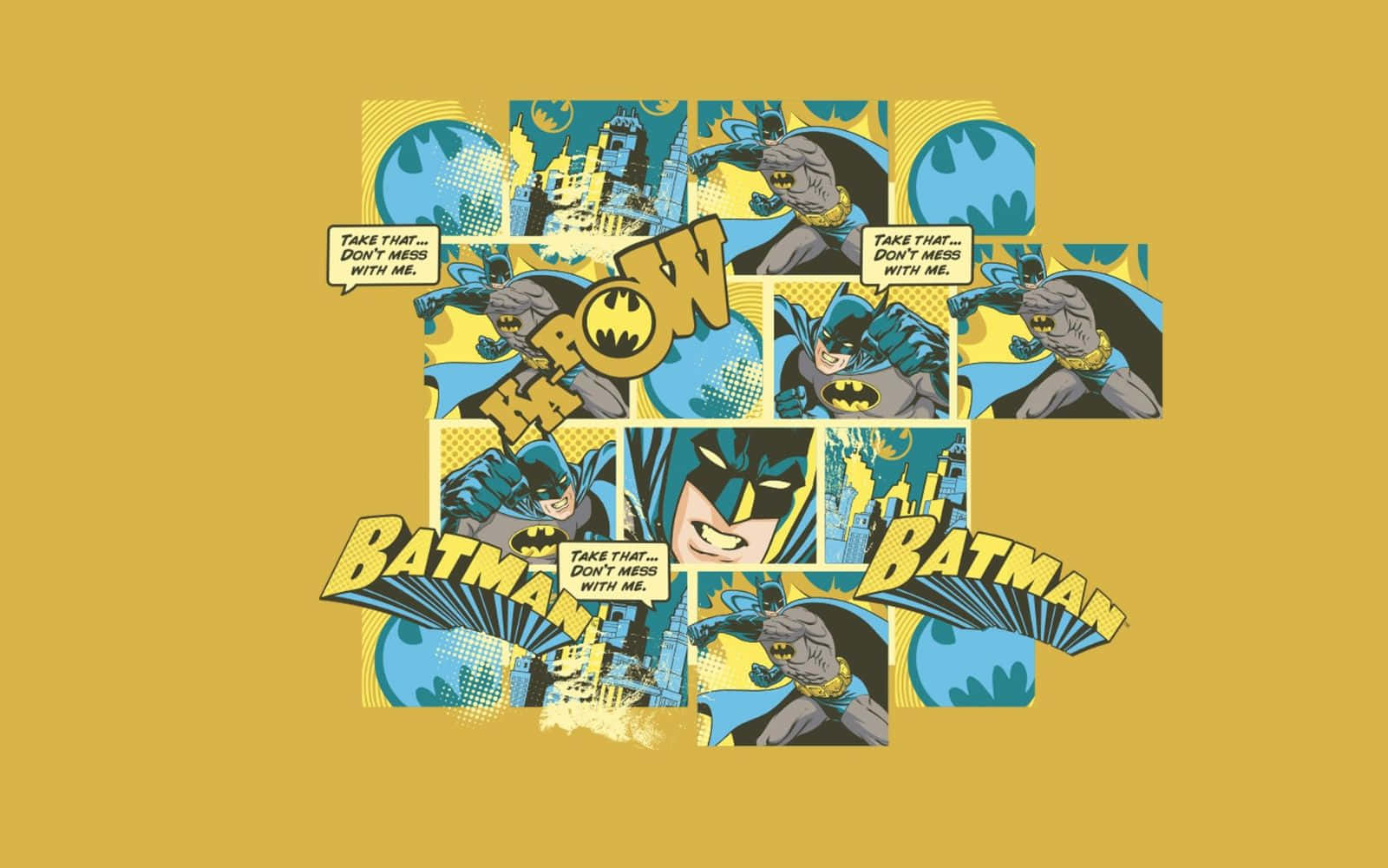 Retro_ Batman_ Comic_ Collage Wallpaper