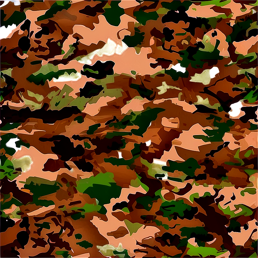 Retro Camouflage Print Png Tia41 PNG