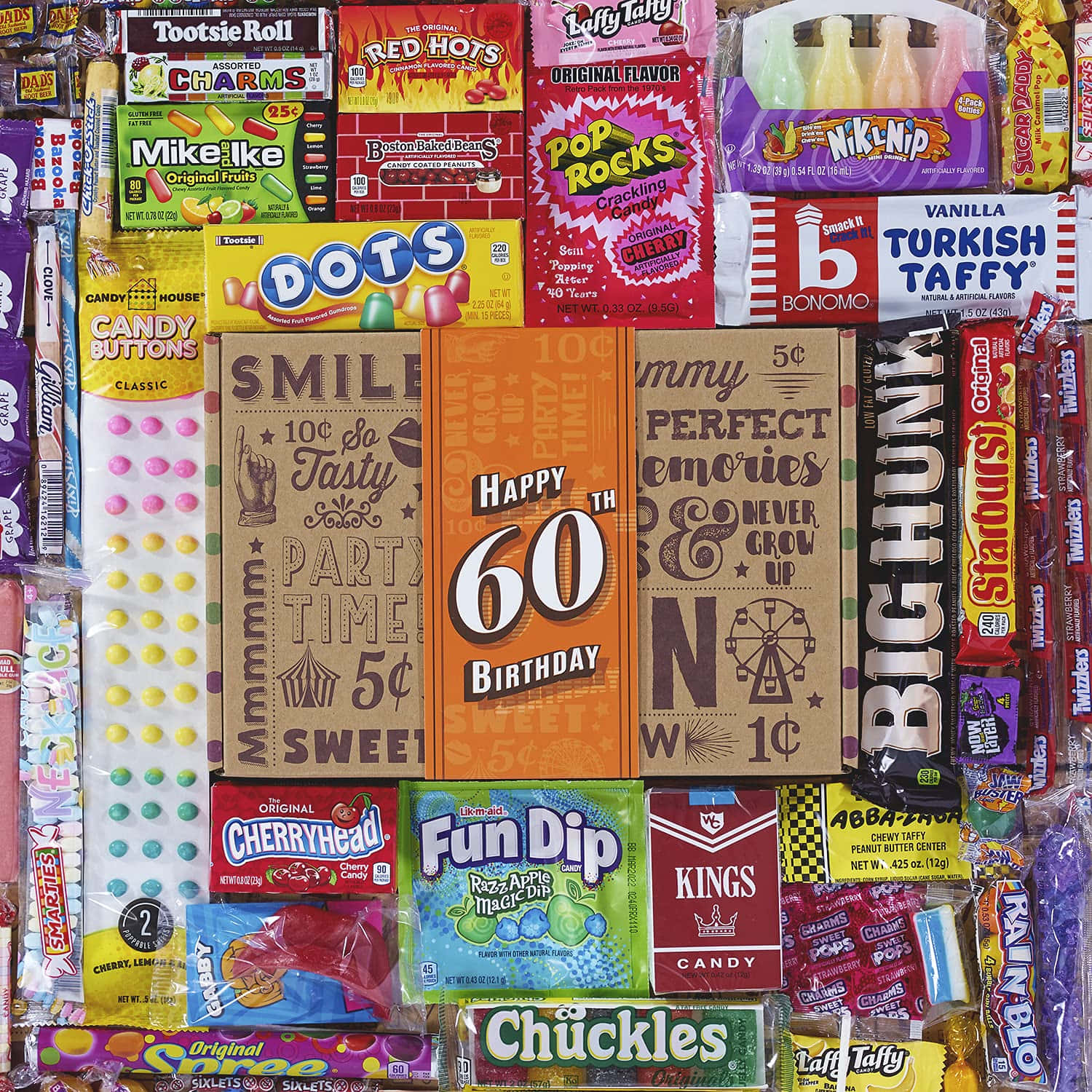 Retro Candy Explosion - Step Back In Time With Sugary Delights Wallpaper