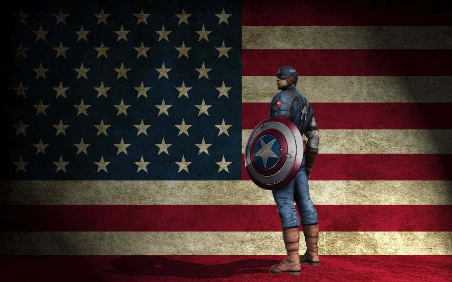 Capitánamérica Retro - Un Look Clásico Fondo de pantalla