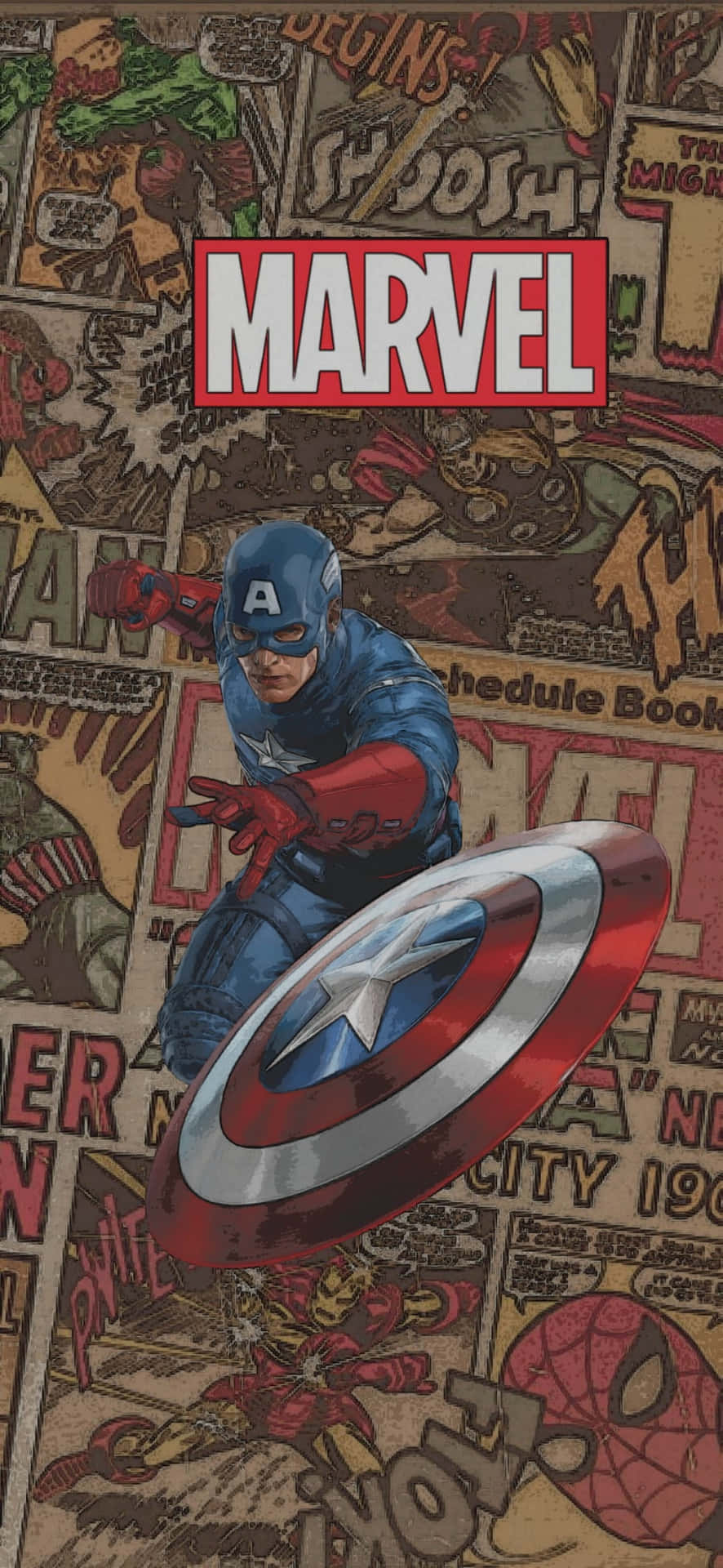 Captain America is a Marvel superhero that has been fighting for justice since World War II Wallpaper