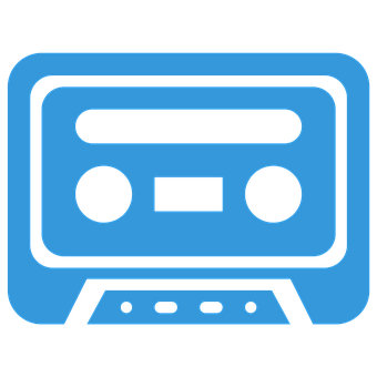 Retro Cassette Player Icon PNG