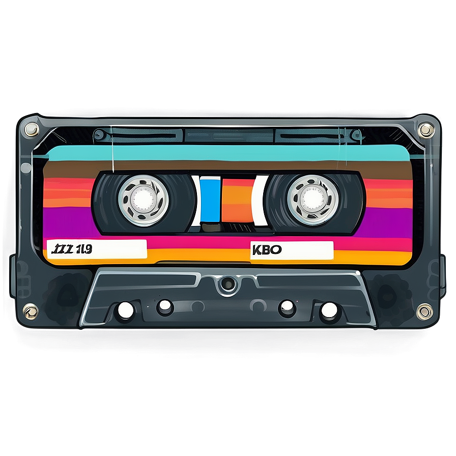 Download Retro Cassette Tape Sticker Png Dna | Wallpapers.com