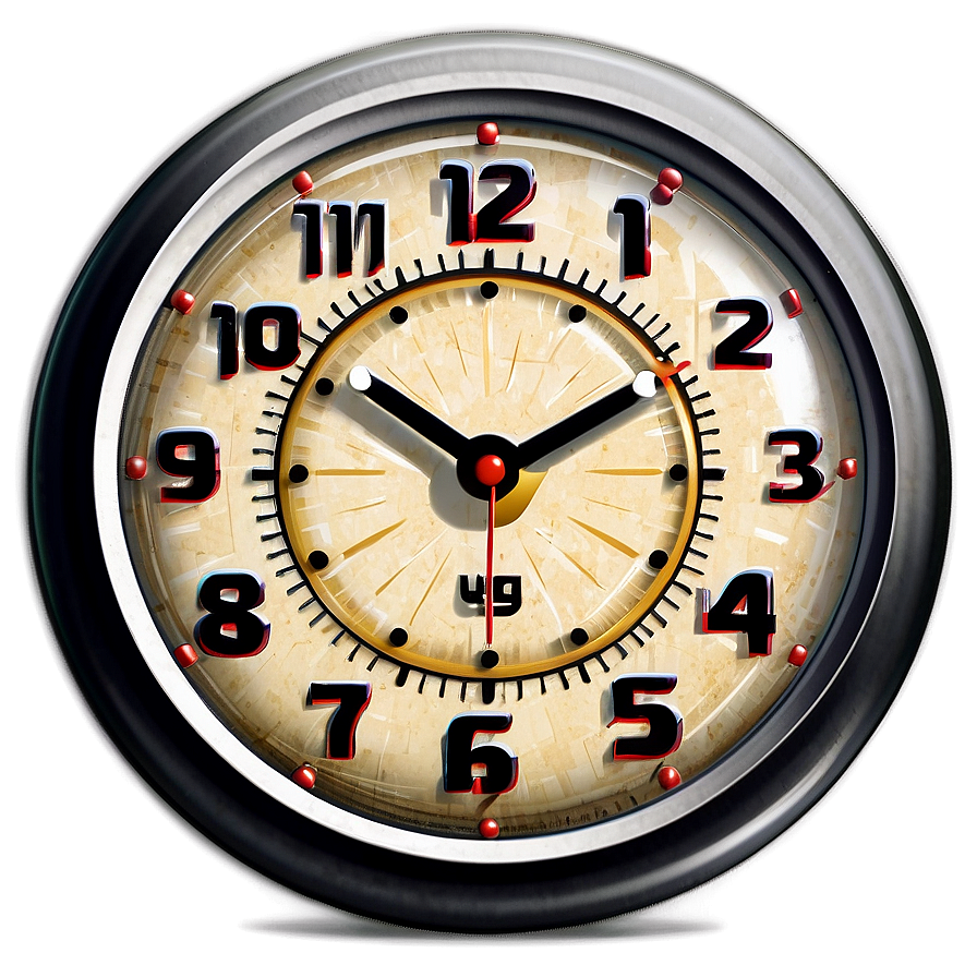 Retro Clock Icon Png Pvv12 PNG