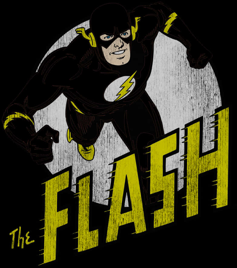 Retro Comic Style The Flash PNG