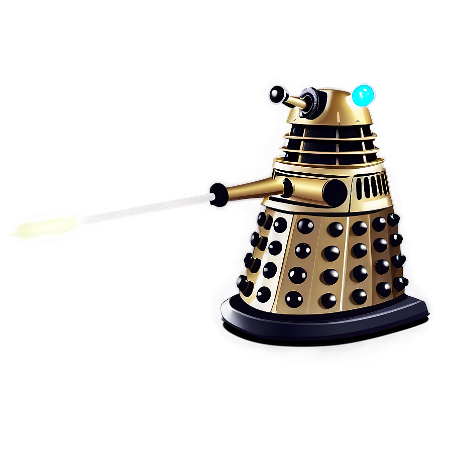 Retro Dalek Illustration Png 06242024 PNG