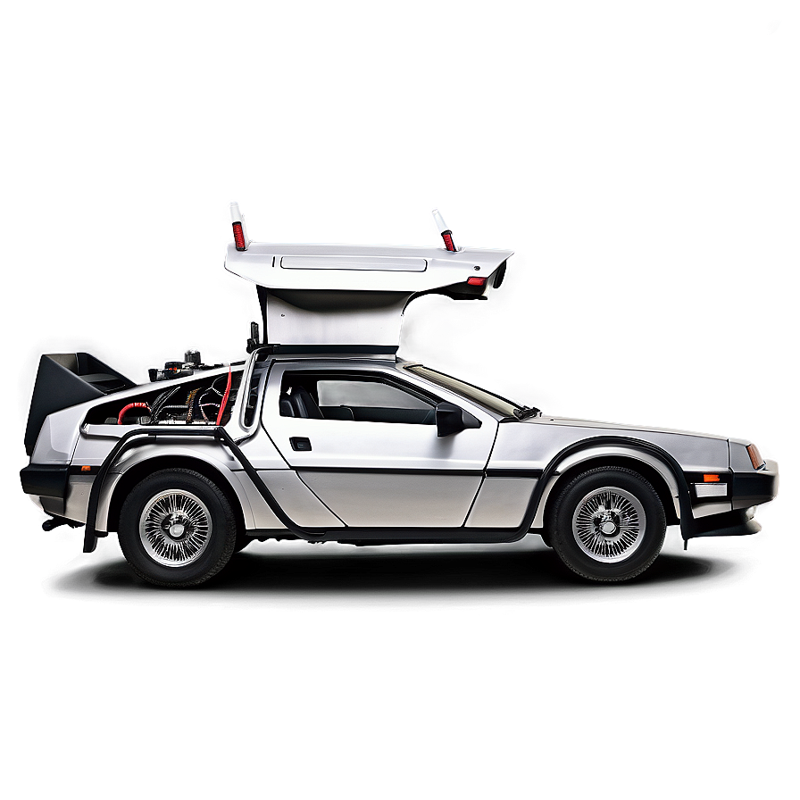 Download Retro Delorean Vehicle Side View Png 91 | Wallpapers.com