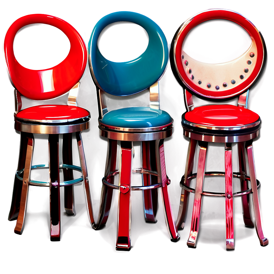 Retro Diner Silla Png Dlt PNG