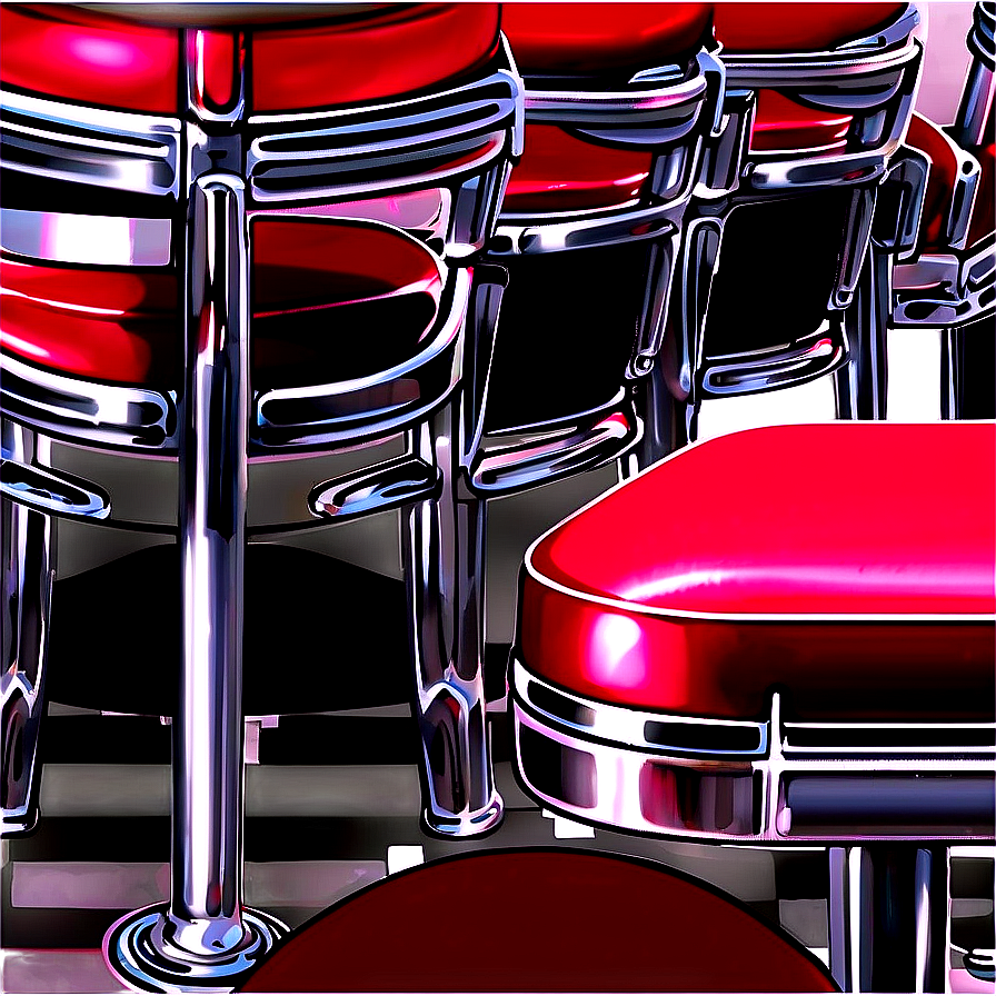 Retro Diner Silla Png Lbi PNG