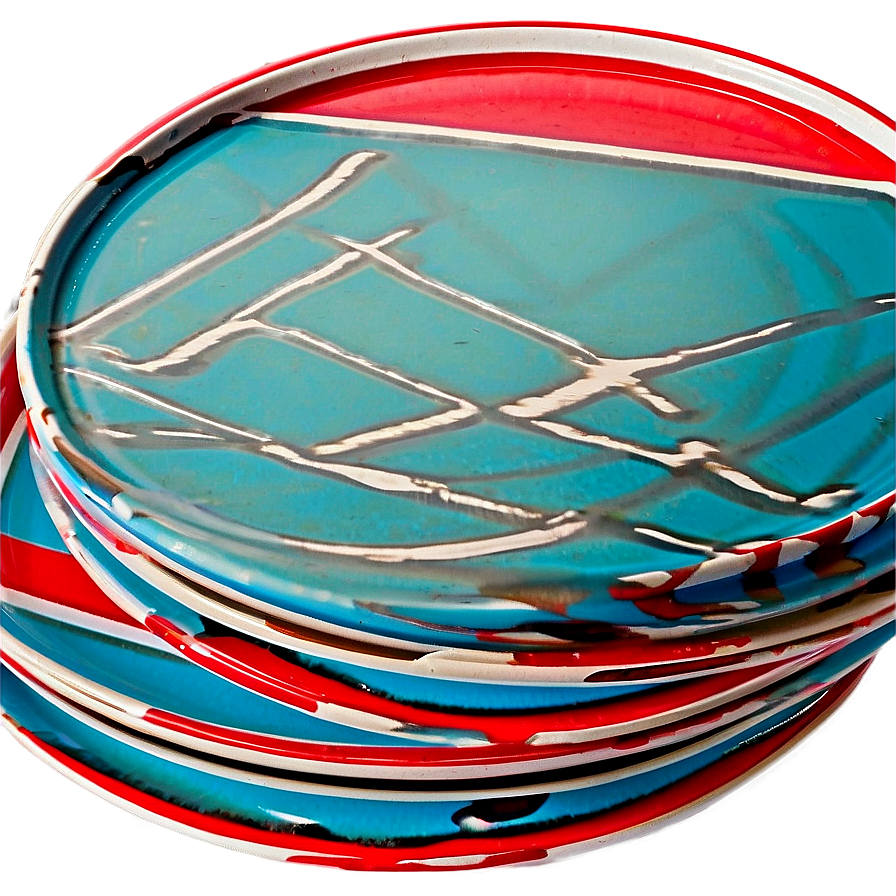 Retro Diner Style Plates Png Hno13 PNG