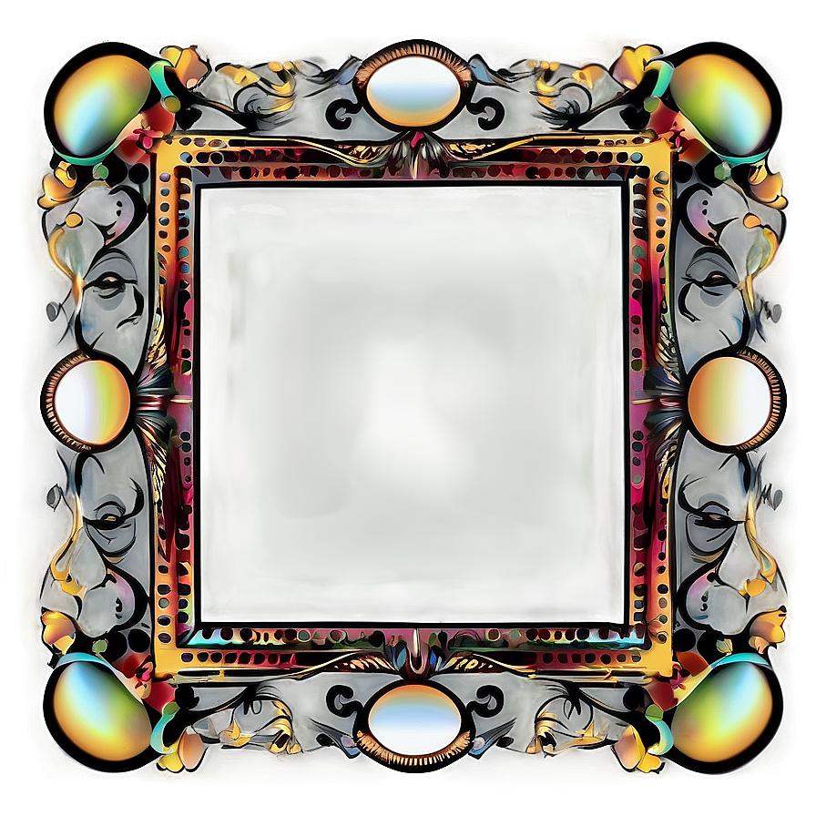 Retro Frame Design Png 06262024 PNG