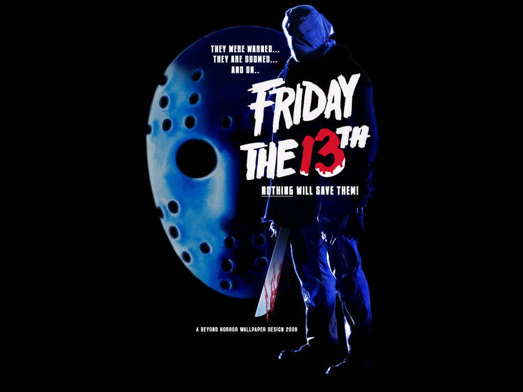 Retro Friday The 13th Movie Poster Background