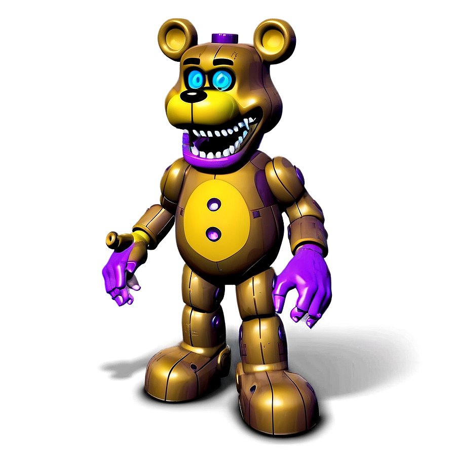 Download Retro-futurism Fredbear Png Wji | Wallpapers.com