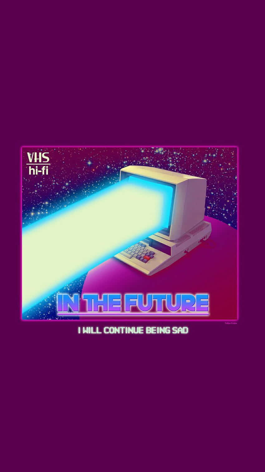 Retro Futuristic V H S Player Aesthetic Wallpaper