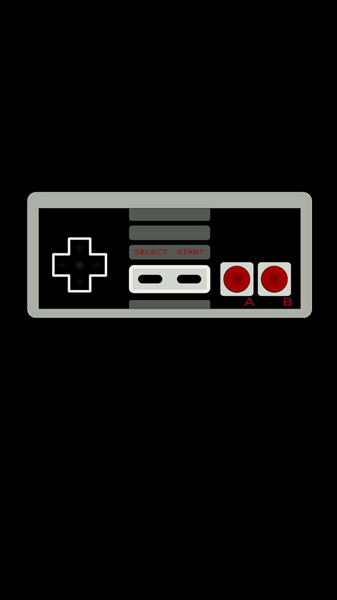 En Nintendo spilcontroller på en sort baggrund Wallpaper