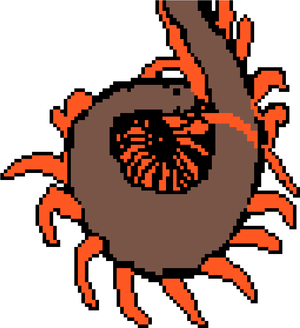 Retro Game Centipede Sprite PNG