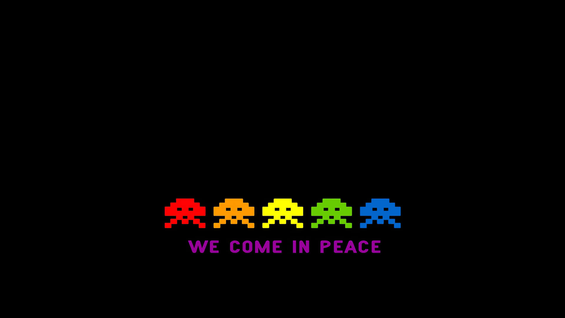 Retro Game Space Invaders Wallpaper