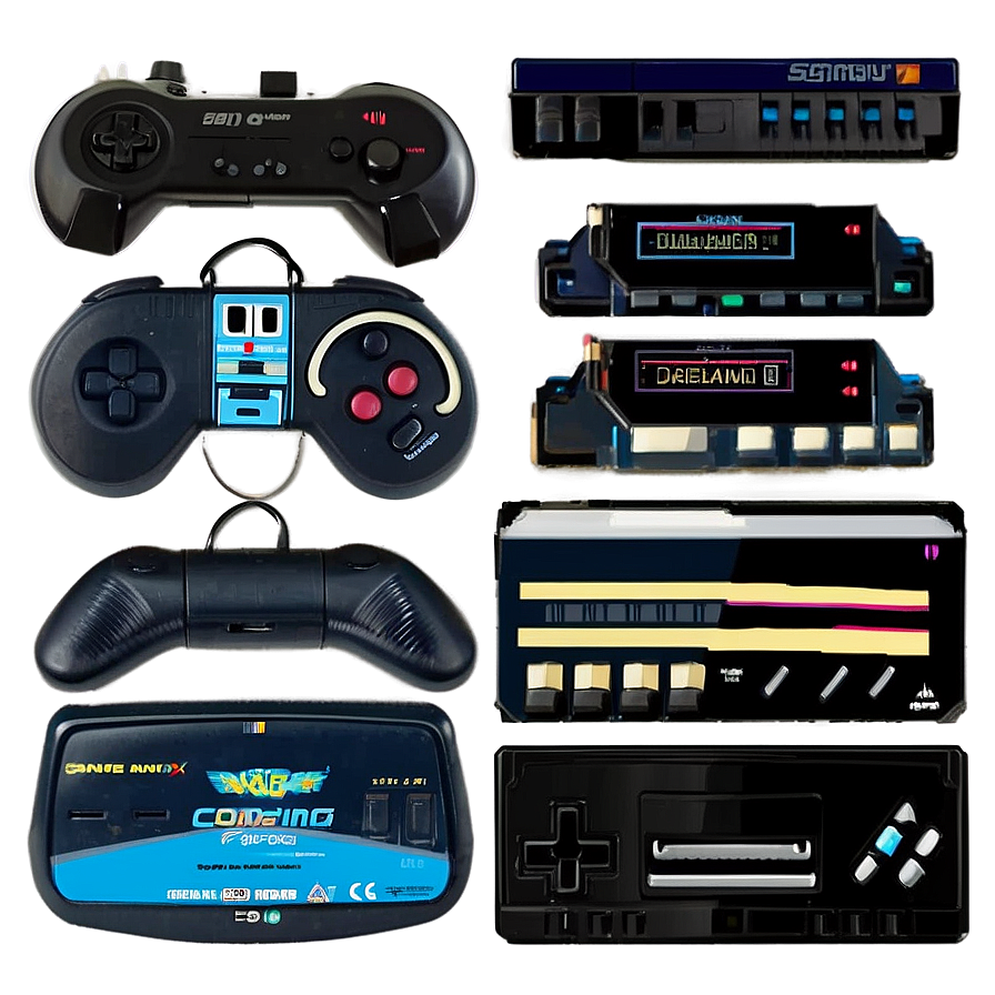 Retro Gaming Collection Png Xut67 PNG