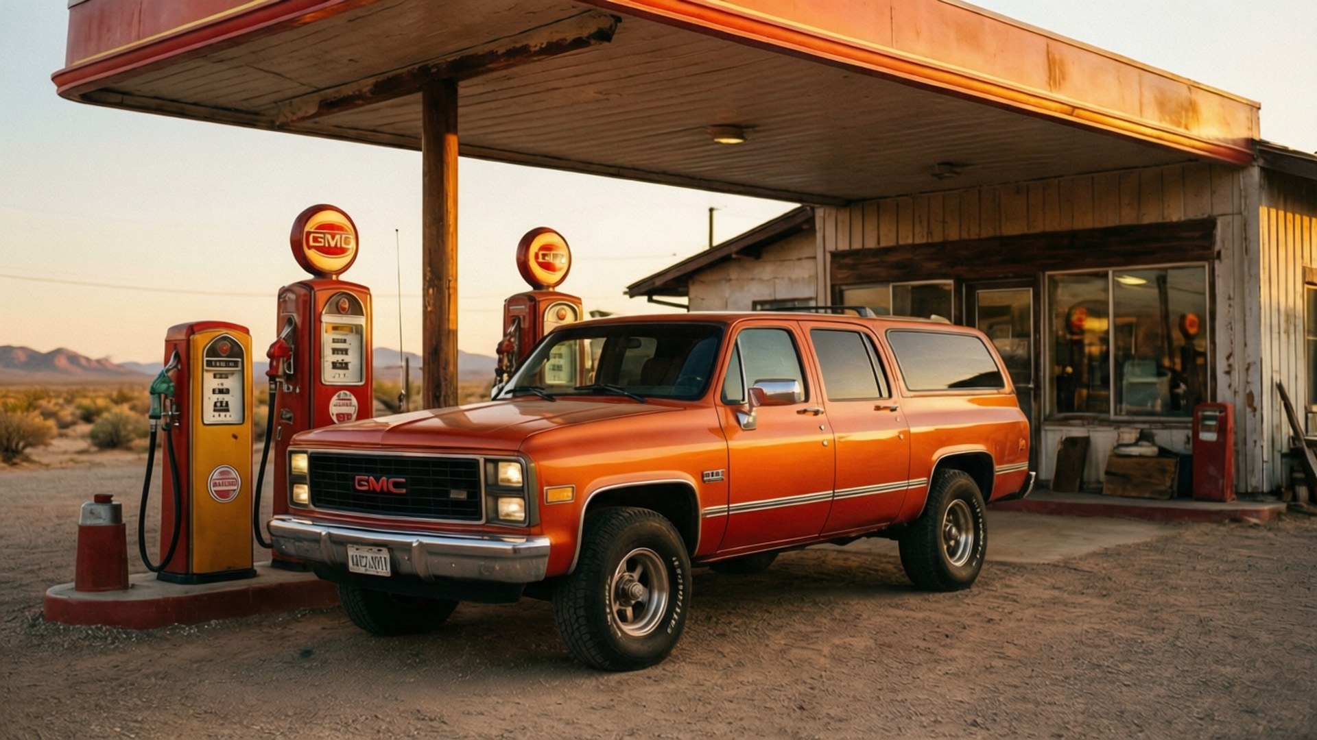 Retro Gas Stop Wallpapers