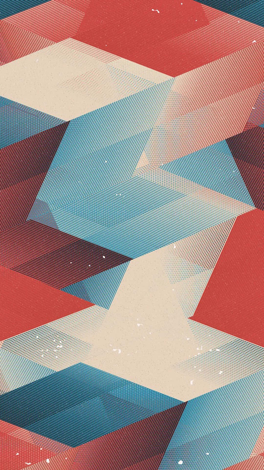 Retro Geometric Pattern Wallpaper