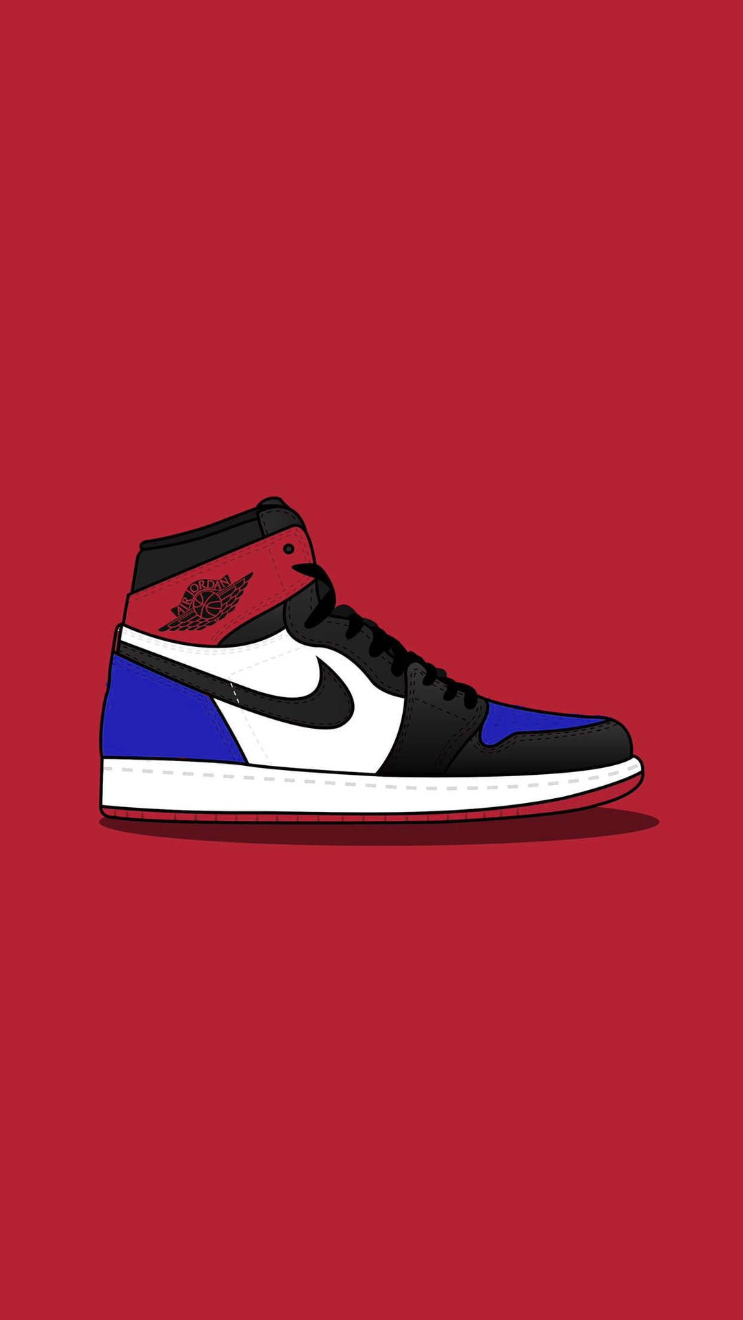 Retro High Cartoon Nike Shoes Wallpaper
