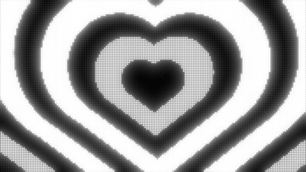 Retro Inspired Y2k Heart Design Wallpaper
