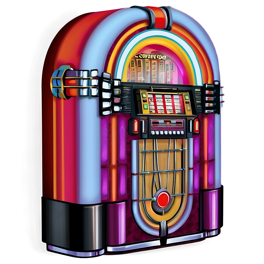 Retro Jukebox Design Png Tya PNG