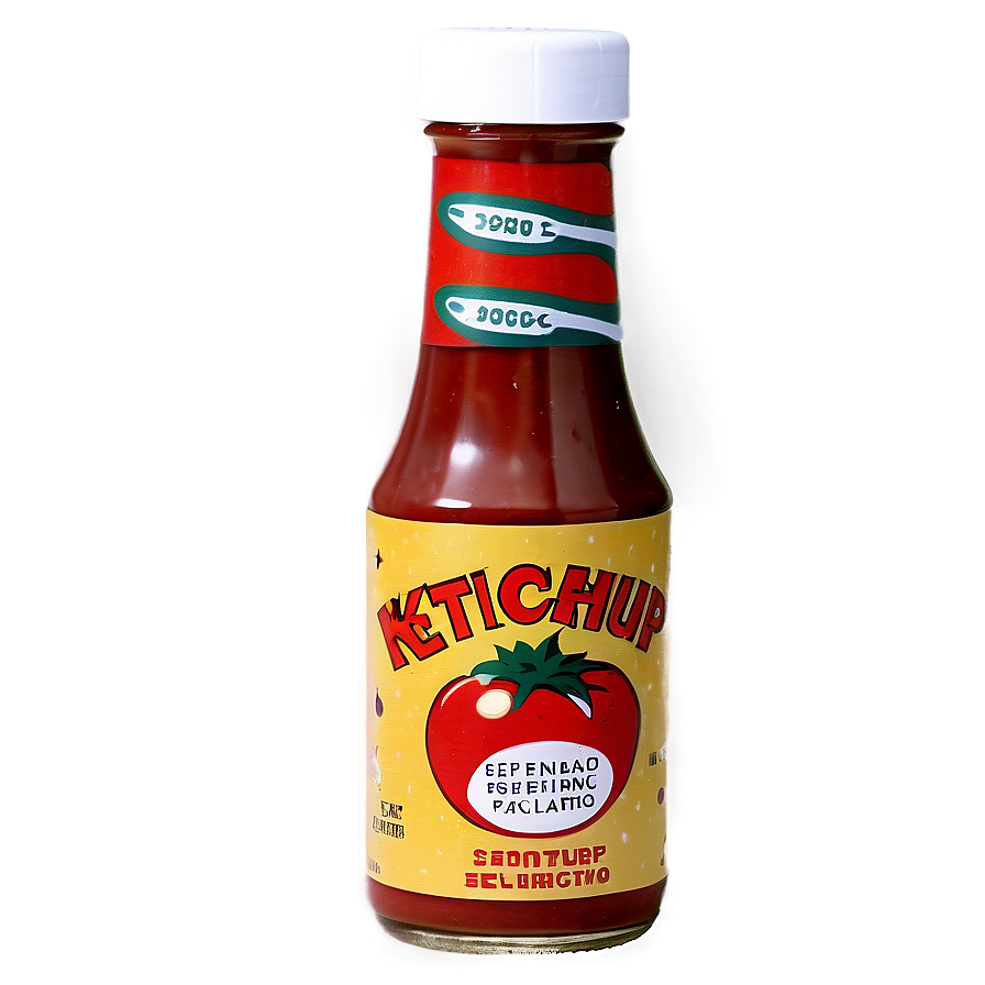 Retro Ketchup Advertisement Png Cbt88 PNG