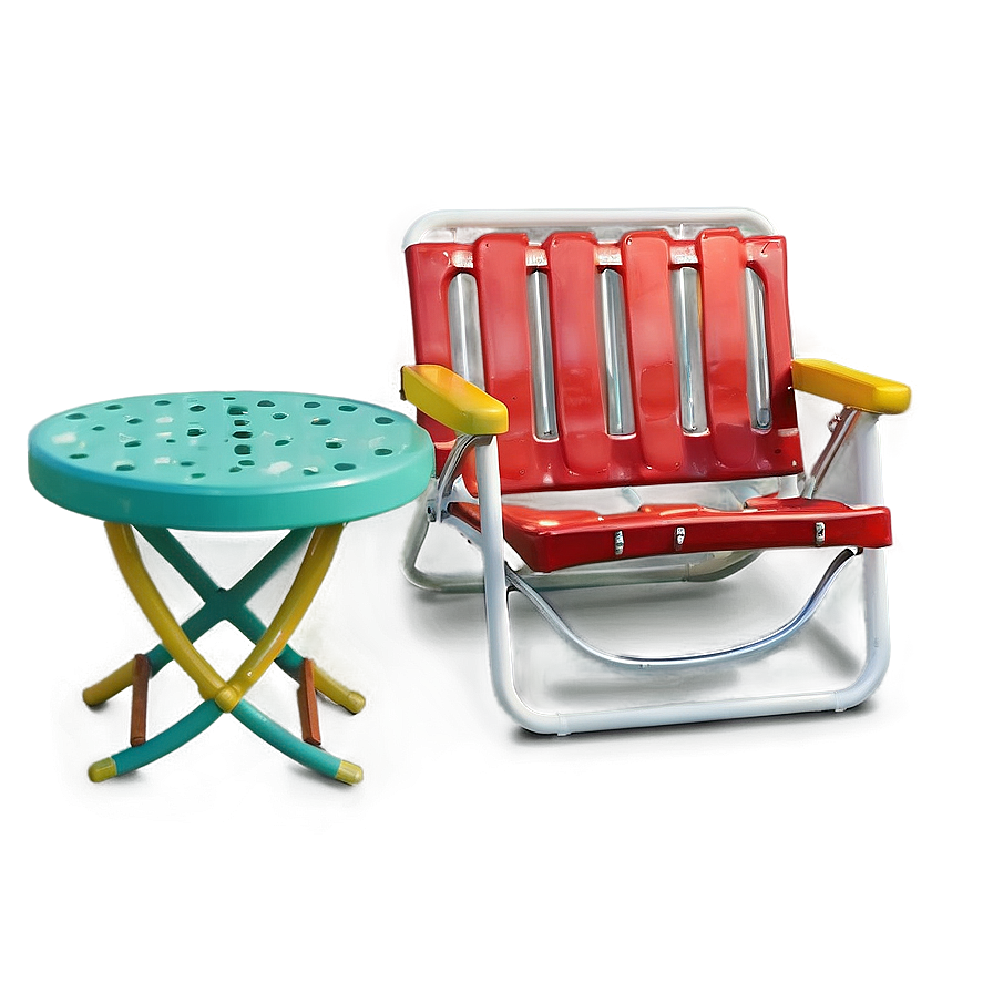 Retro Lawn Chair Png 06132024 PNG