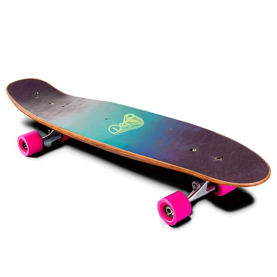 Retro Longboard Png 06272024 PNG