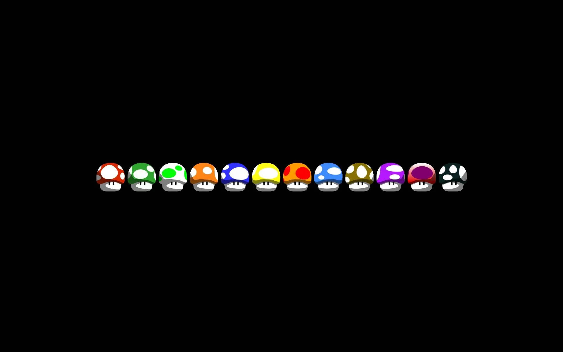 Retro Mario Mushrooms Nintendo Wallpaper