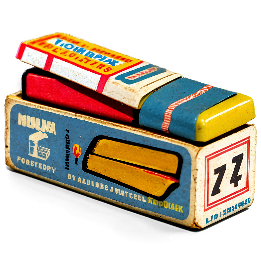 Retro Matchbox Collection Png 06202024 PNG