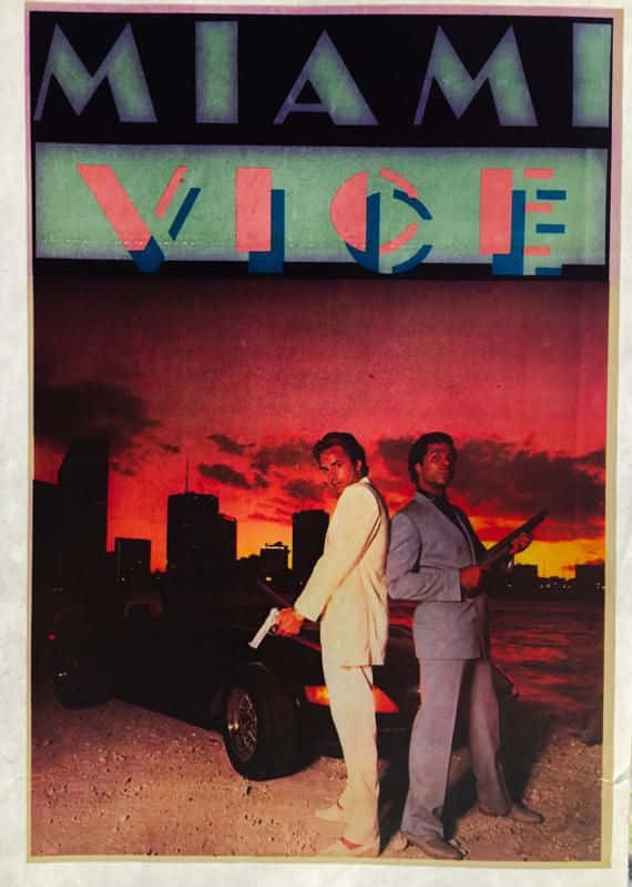 A Poster For Miami Vice Wallpaper