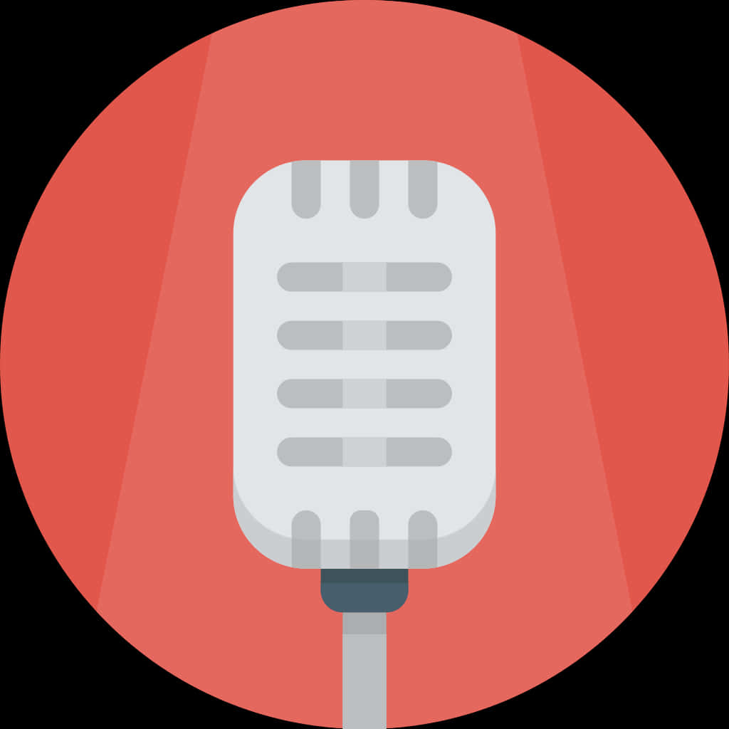 Retro Microphone Icon PNG
