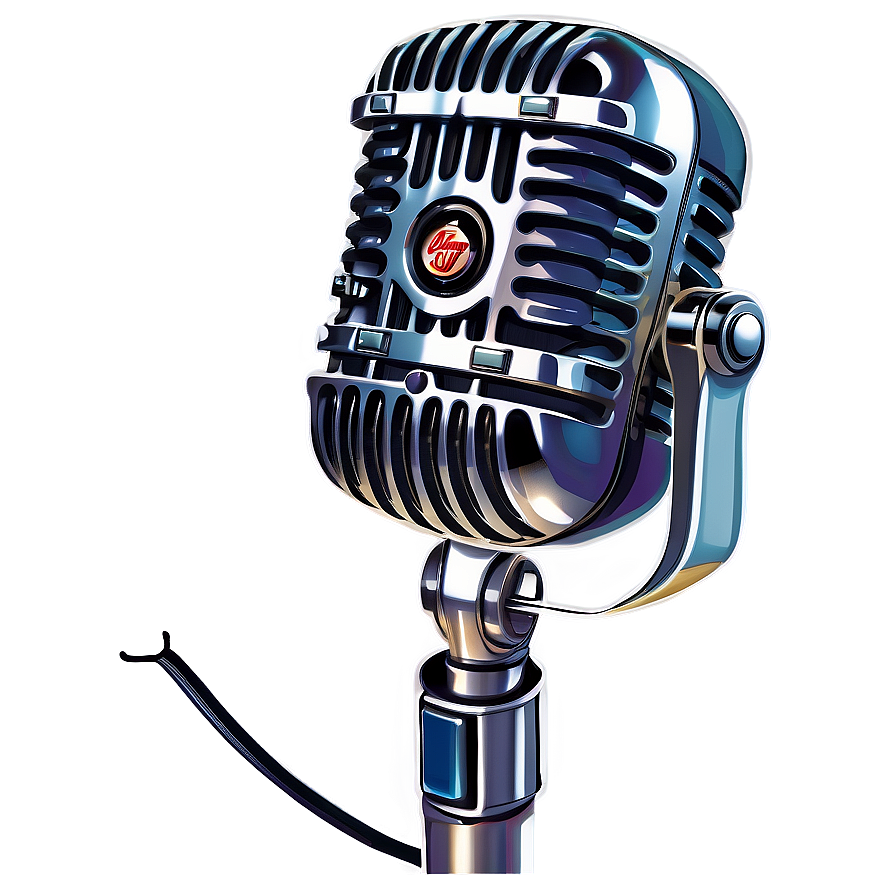 Retro Microphone Png 10 PNG