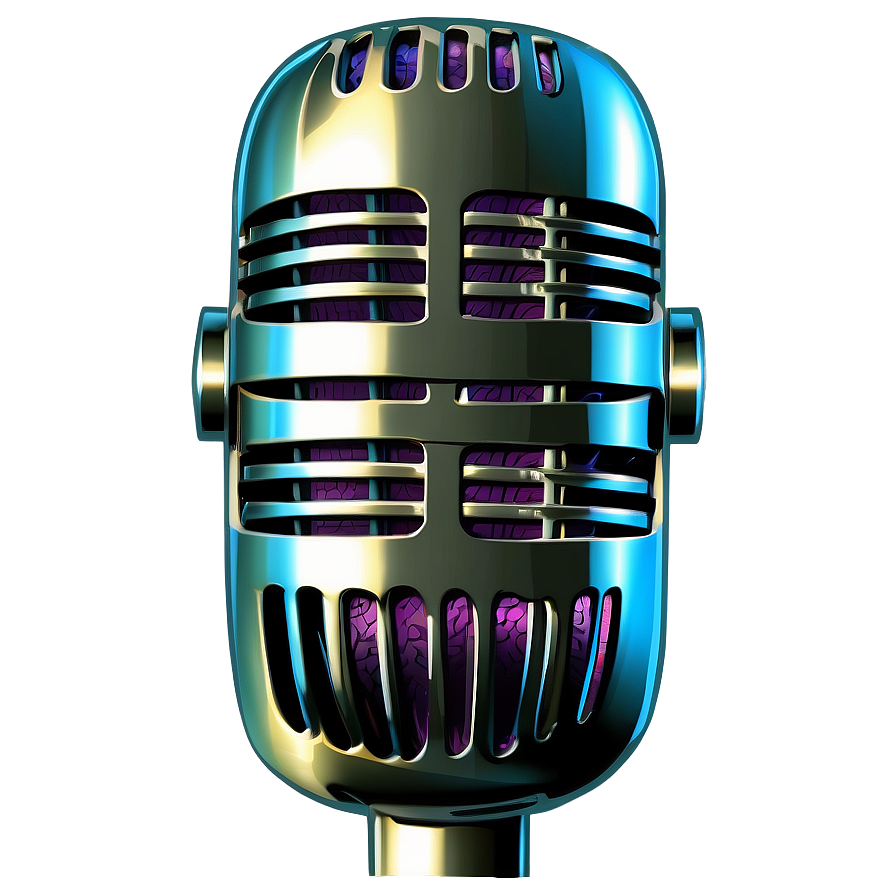 Retro Microphone Png Tlo63 PNG