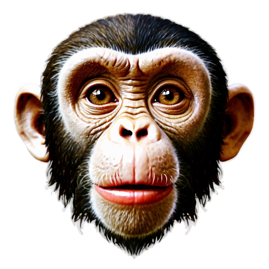 Retro Monkey Face Poster Png Igu79 PNG