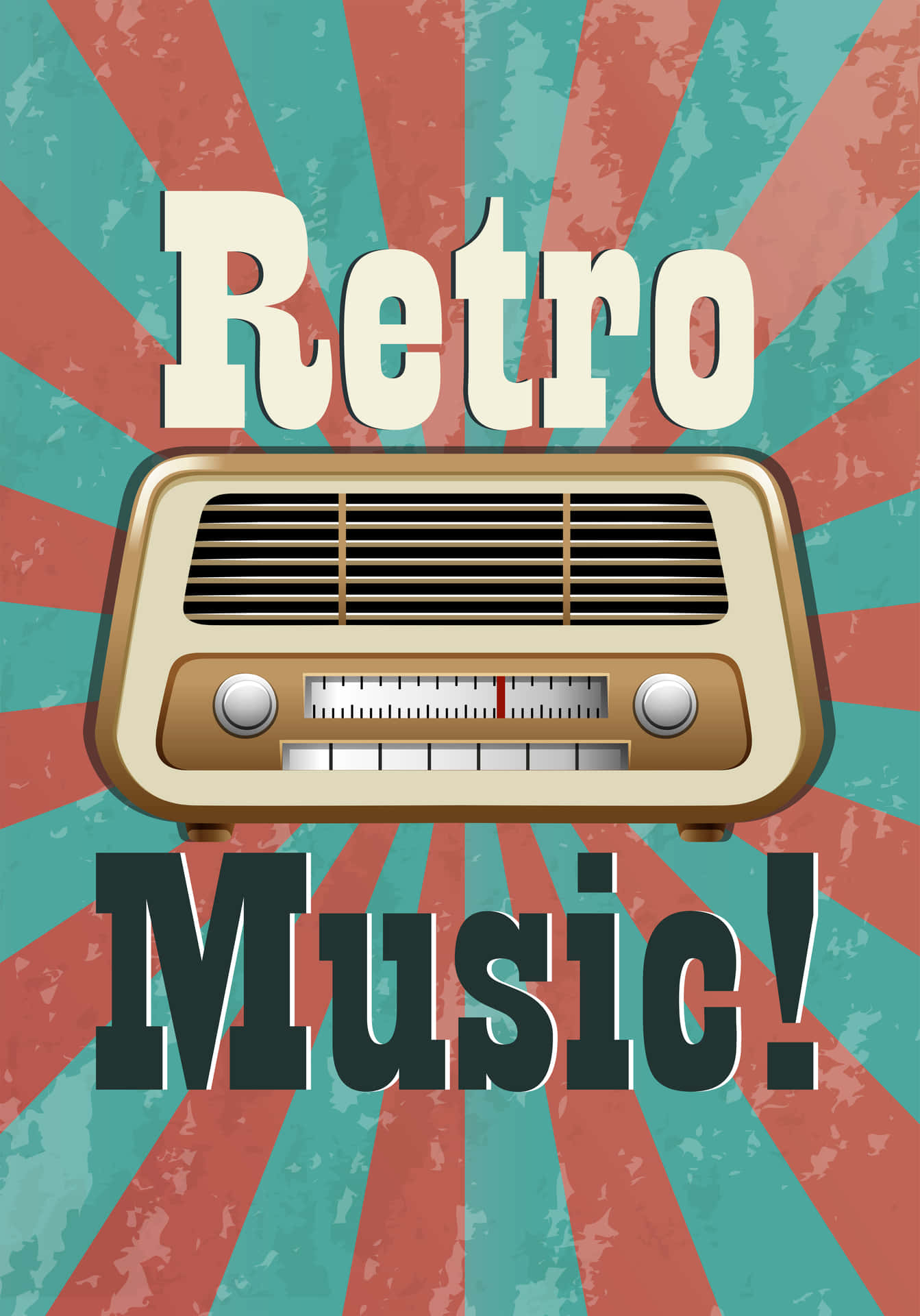 Retro Music Radio Poster Wallpaper