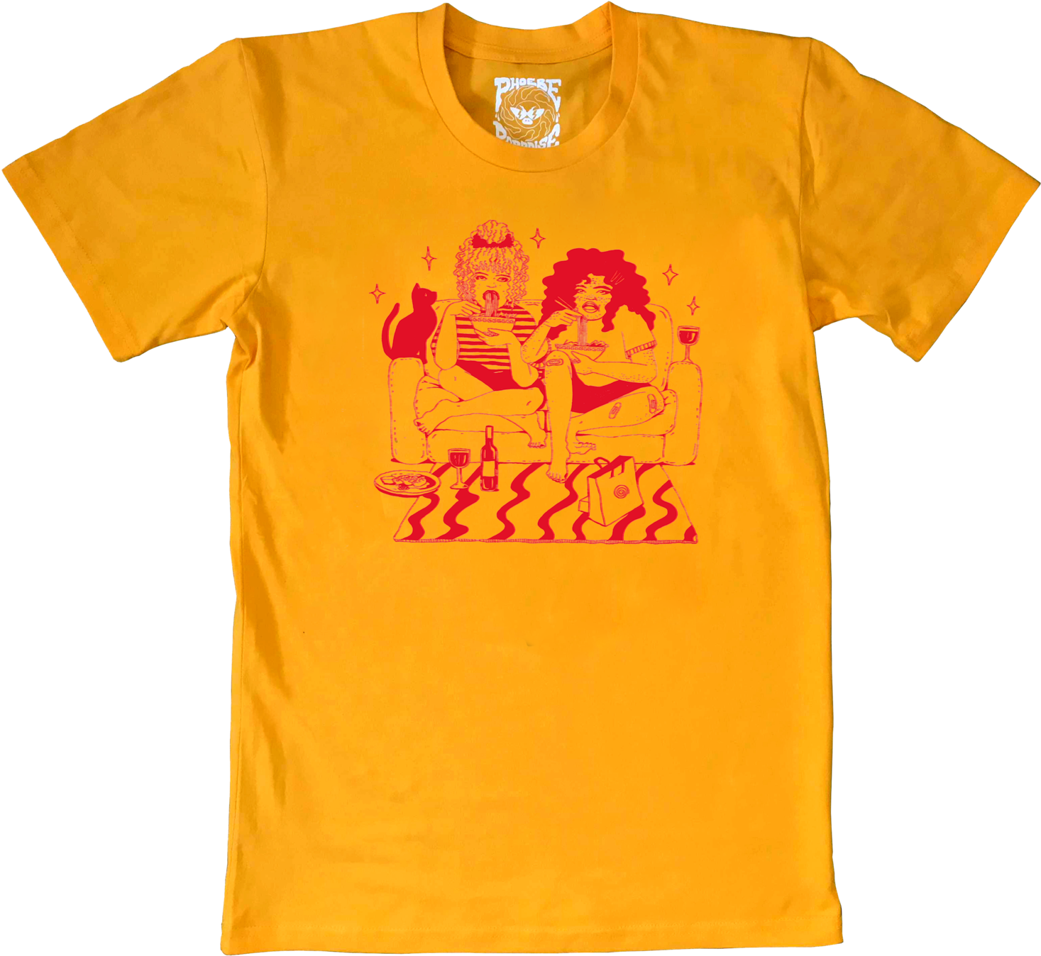 Retro Mustard Tee Design PNG