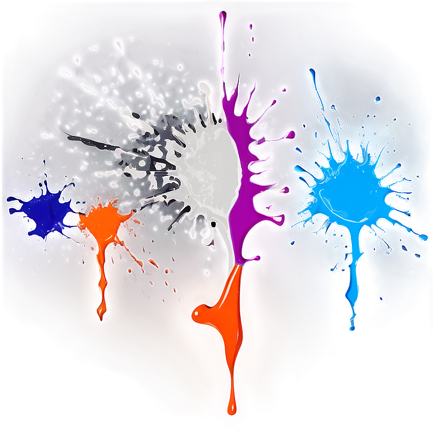 Retro Paint Splash Png 05242024 PNG