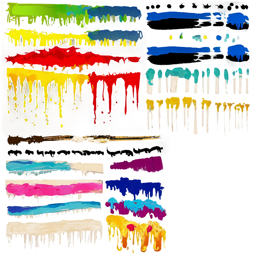 Retro Paint Streak Png Rjn PNG